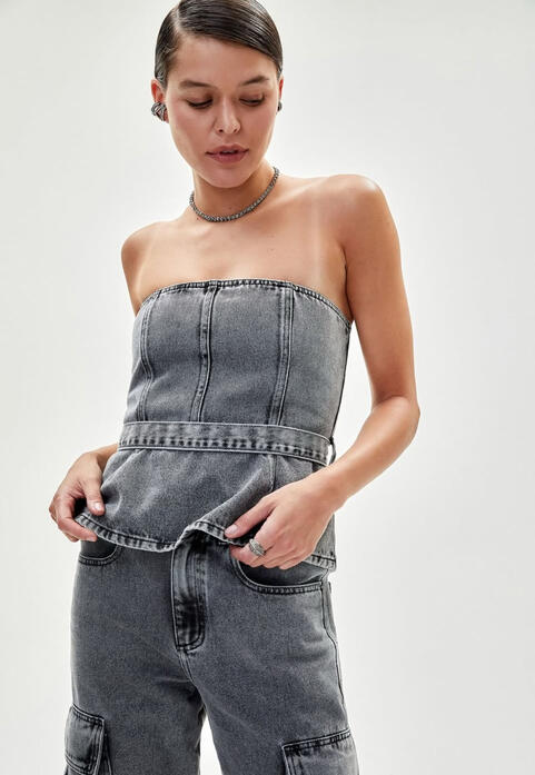 TOP JEANS LUCIE BONNE SOIRÉE (P) R$145